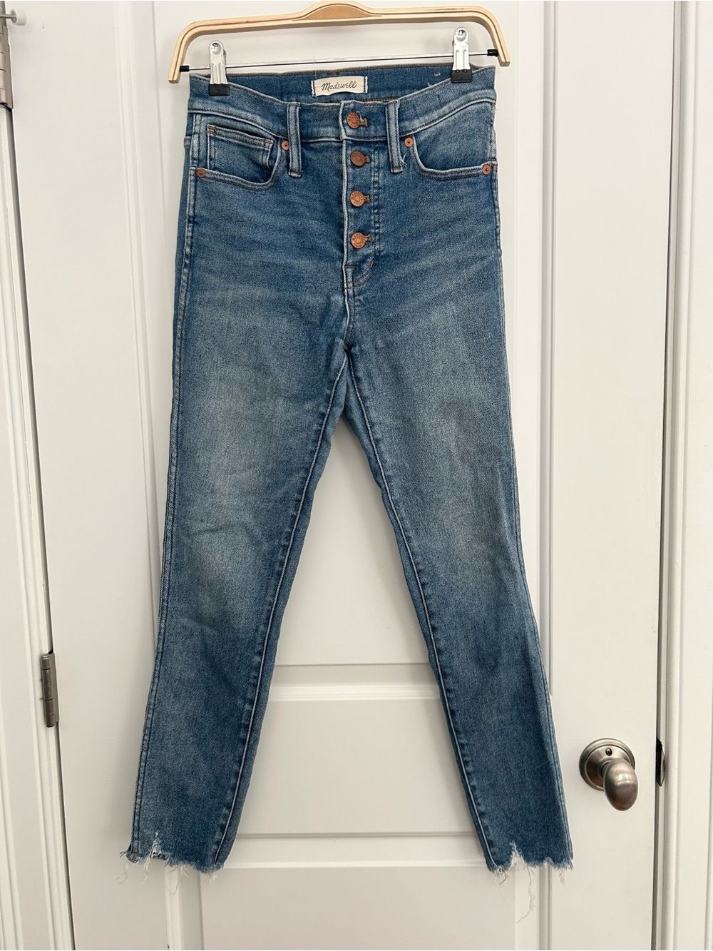 Madewell 10” High Rise Skinny Jeans with Button Fly